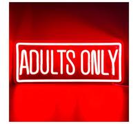Insegne Luminose Adults Only Insegna Al Neon Lettera LED Light Art Decor Alimentato Tramite USB Per Bar Home Man Cave Hotel Party Store Sign Illuminato 40cmx16cm