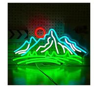 Insegne Luminose Alba Tramonto Montagna Al Neon Per Decorazione Da Parete Decorazione Della Stanza Regolabile Per Feste A Casa(42X22cmA)