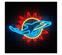 Insegne Luminose Insegna Al Neon A Forma Di Balena A Forma Di Fiore Di Sole A Dimmerabile Per Camera Da Letto Bar Club Ufficio Casa Decorazione Da Parete 32.5cmx24.5cm