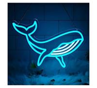 Insegne Luminose Insegna Al Neon A Forma Di Balena Luce A Forma Di Animale Dimmerabile Per Camera Da Letto Bambini Ragazzi Sala Giochi Compleanno 16.1inx10.69in