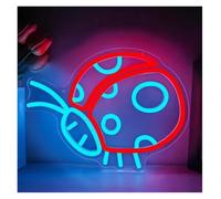 Insegne Luminose Insegna Al Neon A Forma Di Coccinella Dimmerabile Con Luce Per Camera Da Letto Zoo Pub Decorazione Da Parete Per Feste Di Compleanno 35.5cmx31.5cm