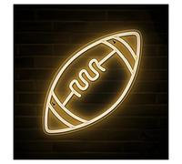Insegne Luminose Insegna Al Neon A Rugby, Adatta Per Sale Giochi, Stadi E Decorazioni Per Feste 21x40cm
