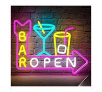Insegne Luminose Insegna Al Neon Bar Open Cocktail Light Per Bar, Pub, Negozio, Caverna Dell'uomo, Festa, Club, Ristorante, Arredamento Per La Casa 38cmх28cm