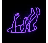 Insegne Luminose Insegna Al Neon Falling Down Design Creativo Logo Decorazione Della Stanza Luci A Per Camera Da Letto Bar Di Casa 42x32cm