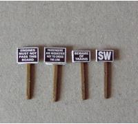 Insegne P&D Marsh N Gauge N Scale X44 Ai Lati Della Traccia Dipinte E Finitura
