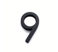 Insegne per toilette, 1 pz. 100 mm 3,9" Numero civico moderno, adesivo autoadesivo nero for cassetta postale, numero civico esterno for appartamento, ufficio, camera d'albergo(9)