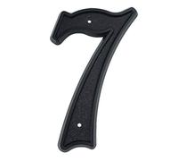 Insegne per toilette, 1 pz. 139 mm Grande Numero Civico 5,5 pollici Nero Plastica ABS Numeri Numero Porta Cassetta Postale Indirizzo Segnaletica Numero Civico Esterno #0-9(7)