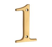 Insegne per toilette, 1 pz. Numero civico in metallo da 101 mm, numero e lettera in ottone massiccio da 4 pollici, numero civico for porta dell'appartamento(1)