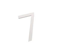 Insegne per toilette, Targa adesiva 3D for porta, for esterni, appartamento, camera d'albergo, indirizzo, casa moderna, targa in acrilico digitale creativa(White,7)