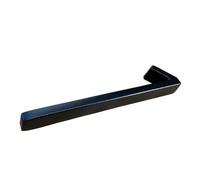 Insegne per toilette, Targa for numeri civici da 125 mm, nera, con lettere, for esterni, for cortile, galleggiante, in metallo, con numero civico.(1)