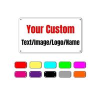 Insegne personalizzate, insegne metalliche personalizzate per ufficio, affari, posto di lavoro, casa, cortile, segni di freccia, scudi, segni d'amore, slogan decorativi, caricare immagini o testo, 12