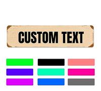 Insegne personalizzate, insegne metalliche personalizzate per ufficio, affari, posto di lavoro, casa, cortile, frecce, scudi, segni d'amore, slogan decorativi, caricare immagini o testo, 12 colori, 7