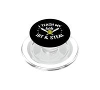 Insegno ai miei figli Hit & Rubare Softball Mom PopSockets PopGrip per MagSafe