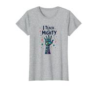 Insegno al Potente educatore Speciale Che dà Potere all'educatore Maglietta, Donna, Grigio Melange, 3XL