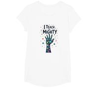 Insegno al Potente educatore Speciale Che dà Potere all'educatore Maglietta, Ragazze, Bianco, L