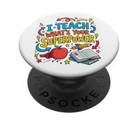 Insegno e tu qual è il tuo super potere? PopSockets PopGrip Adesivo