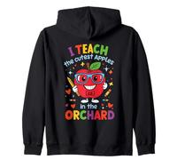 Insegno Le Mele più Carine nel frutteto Insegnante di Autunno Carino Felpa con Cappuccio