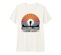 Inseguendo la Luce Perdere Il Sonno Alba Chaser Fotografia Maglietta Premium