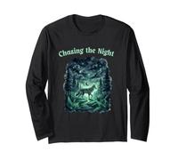 Inseguendo la Notte Bosco Fauna Selvatica Natura Maglia a Manica