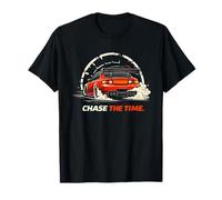 Insegui Il Tempo Car Tee Time Attack Racing Design Amante Maglietta