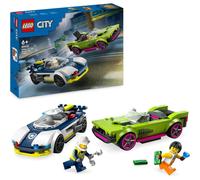 Inseguimento tra l'auto della polizia e la muscle car di Lego City