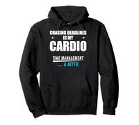 Inseguire Le scadenze è Il Mio Cardio. Design di Gestione Felpa con Cappuccio