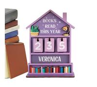 Inseguitore di lettura dei libri, in legno, pratico accessorio decorativo per libri, pratico organizer per lettura, scrittori per studenti, biblioteca, finestra, fermalibri