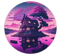 Insel im See, 1000-teiliges Puzzle, Kartonpuzzle für Erwachsene, spannende Aktivität für den Spieleabend mit der Familie, 1000 Teile (67,5x67,5cm)