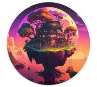 Insel im See-Puzzle, 1000 Teile, Karton-Puzzle, Kunstwerk, Dekor, Intelligenzspielzeug für Familien-Indoor-Spiele, 1000 Teile (67,5x67,5cm)