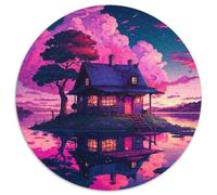 Insel im See-Puzzle für Erwachsene, 1000-teiliges Papierpuzzle, perfektes Geschenk für Geburtstage, Weihnachten, Halloween, Erntedankfest, Ostern, 1000 Teile (67,5x67,5cm)