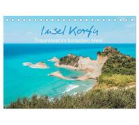 Insel Korfu - Trauminsel im Ionischen Meer (Tischkalender 2026 DIN A5 quer), CALVENDO Monatskalender: Wunderschöne Impressionen von der bezaubernden ... dem beliebtesten Eiland der Ionischen Inseln