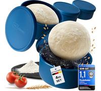 Inselkrone Contenitore per palline di pizza con coperchio, set da 4 pezzi