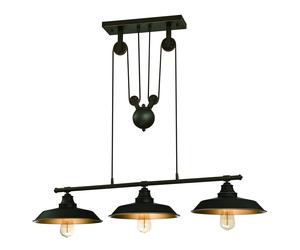 Inselleuchte Plafoniera Luce a Sospensione Seilzug Ferro Hill Bronzo 3 Lampade [EEK: Non valutato]