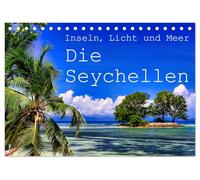 Inseln, Licht und Meer - die Seychellen (Tischkalender 2026 DIN A5 quer), CALVENDO Monatskalender: Die Seychellen begeistern mit ihren Inseln, dem klaren Licht und natürlich dem Meer