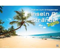 Inseln & Strände - Plätze zum Entspannen - 2026 - Kalender DIN A2: Der Wandkalender mit den schönsten Motiven der Paradiese unserer Welt für das Jahr ... extragroßen Format DIN A2 (ca. 60 x 42 cm)!