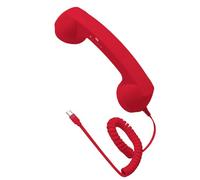 INSEOWI Cavo Ricevitore retrò per Telefoni Tipo C Pulsante Chiamata Fisico Design con Impugnatura Ergonomica Spine Dirette Connettività per Conversazioni Chiare Ricevitore Mobile dal Design retrò