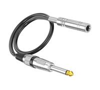 INSEOWI Cavo uditivo da maschio a femmina da 6,35 mm di resistenza anti groviglio cavo audio da studio 150cma/59" connettori uditivi
