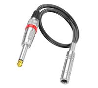 INSEOWI Cavo uditivo da maschio a femmina da 6,35 mm di resistenza anti groviglio cavo audio da studio 150cma/59" connettori uditivi