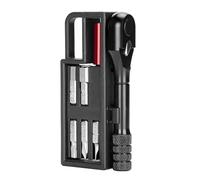 INSEOWI Chiave a cricchetto portatile ed efficiente per biciclette dotata di un meccanismo bidirezionale per un manico ergonomico a bullone rapido