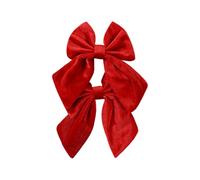 INSEOWI Classici Fiocchi Vellutati per Decorare Le Feste 2 Facili da Clip Decorazioni Albero Natale E Decorazioni Regalo Ufficio Accenti Natalizi Vellutati con Fiocco