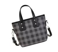 INSEOWI Elegante borsa a tracolla bicolore con cinturino regolabile Composizione PU resistente all'acqua per borsa leggera quotidiana dell'unità di elaborazione per le donne, Nero , One Size