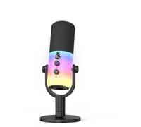 INSEOWI Microfono A Condensatore da Studio Connessione USB XLR Costruito in Modo Efficace Soppressione del Rumore per Architetti dei Contenuti Pickup Permanente con Base in Metallo ABS