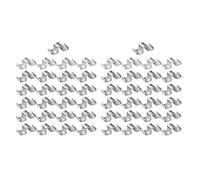 INSEOWI Morsetti in Lamiera Acciaio Immuni All'ossidazione per La Protezione dei Pub dei Fattorini nelle Scale Industriali Confezione da 25/50 Morsetti in Acciaio Zincato