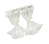 INSEOWI Set di tende in pizzo per case modello in scala 1/12 include fascette in tessuto separate per decorazioni personalizzabili tende in pizzo per case delle bambole accessori
