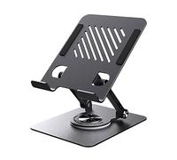 INSEOWI Supporto per tablet Supporto per tablet Supporto multifunzione da tavolo Lazy Staffa girevole a 360 gradi Supporto pieghevole ergonomico regolabile per notebook