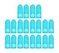 INSEOWI Touchscreen in fibra argentata con manicotti per dita che si illuminano al buio e accurati, controllo traspirante, per artisti, giocatori e tocchi leggeri