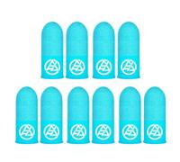 INSEOWI Touchscreen in fibra argentata con manicotti per dita che si illuminano al buio e accurati, controllo traspirante, per artisti, giocatori e tocchi leggeri