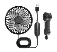 INSEOWI Universals Automotive - Ventola per sedile posteriore, controllo a 3 velocità, flessibile, per sedili posteriori, regolabile, per camion