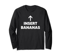 Inserire Banane Cibo Divertente Gioco di Parole Maglia a Manica