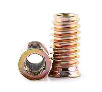 Inserire Il Dado, 20pz Dado Per Mobili Presa Esagonale Drive Filetto Femmina Dadi, Placcati In Acciaio Al Carbonio, Per Mobili In Legno (M8*25mm)